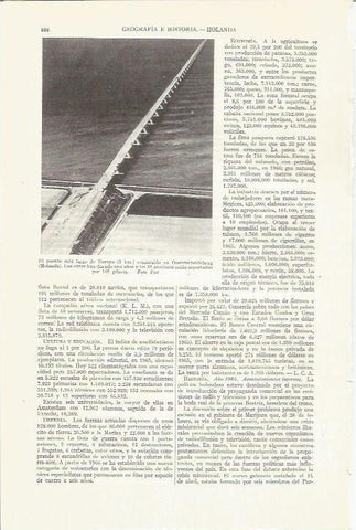 LAMINA ESPASA 35861: Puente de Oosterscheldelberug, Holanda