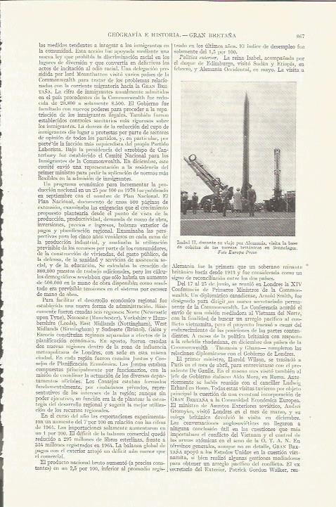 LAMINA ESPASA 35856: Isabel II en viaje por Alemania