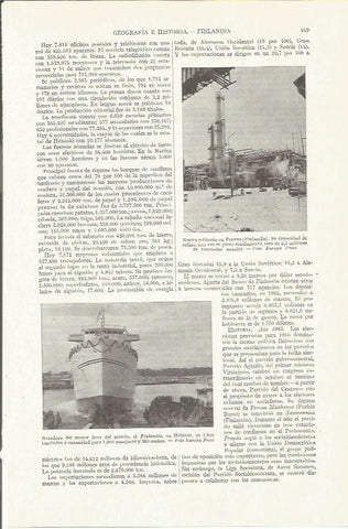 LAMINA ESPASA 35848: Refineria en Porvoo, Finlandia