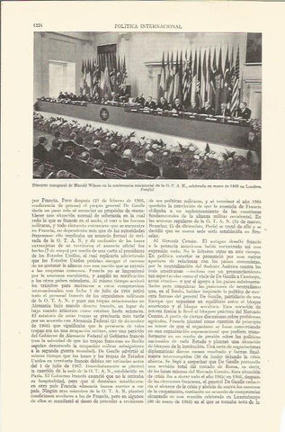LAMINA ESPASA 35844: Discurso de Harold Wilson en la OTAN en 1965