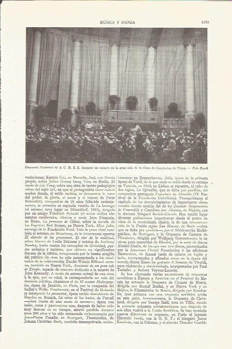LAMINA ESPASA 35840: Orquesta Nacional de la URSS