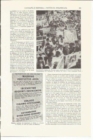 LAMINA ESPASA 35889: Manifestacion racista en Pretoria en 1966