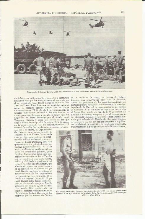 LAMINA ESPASA 35887: Militares en Santo Domingo