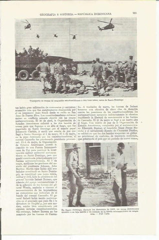 LAMINA ESPASA 35887: Militares en Santo Domingo