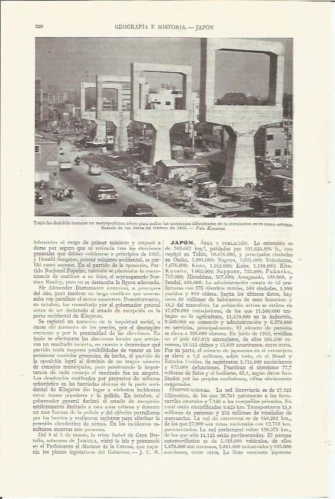 LAMINA ESPASA 35872: Metro aereo en Tokio
