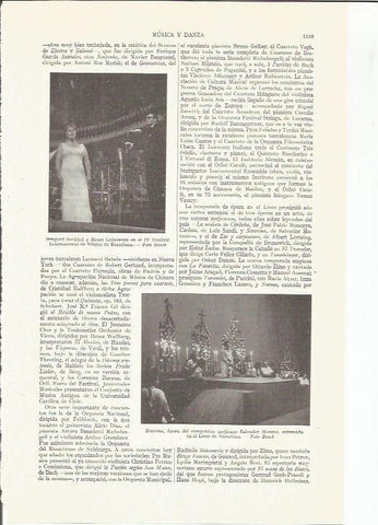 LAMINA ESPASA 35838: Irungard Seefried y Henri Leibowutz en Barcelona