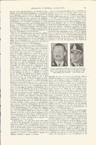 LAMINA ESPASA 35792: Juan Carlos Ongania y el ministro Pistarini