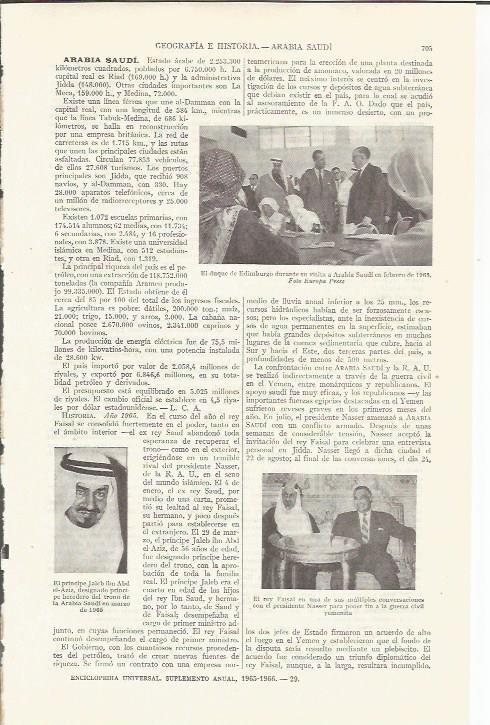 LAMINA ESPASA 35791: El Duque de Edinburgo en Arabia Saudi