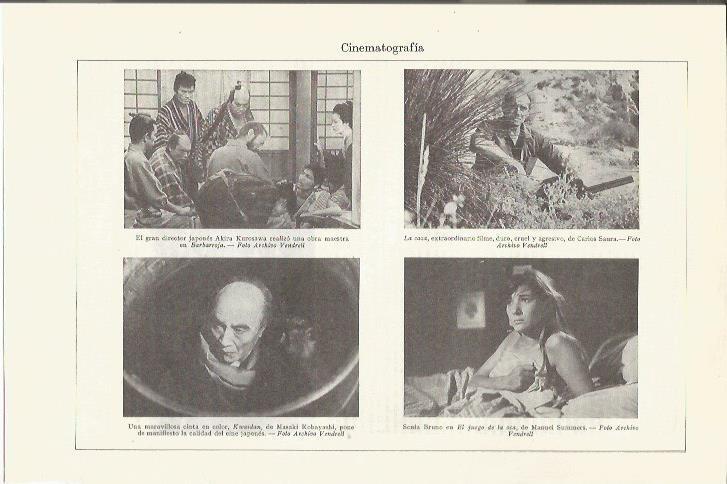 LAMINA ESPASA 35782: Escenas de Barbarroja, La caza, Kwaidan y El juego de la oca