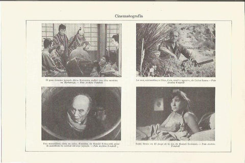 LAMINA ESPASA 35782: Escenas de Barbarroja, La caza, Kwaidan y El juego de la oca