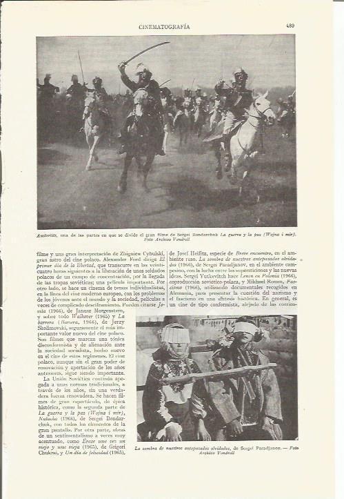 LAMINA ESPASA 35781: Escena de La Guerra y la Paz 