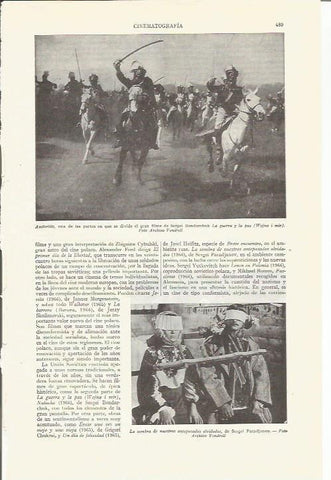 LAMINA ESPASA 35781: Escena de La Guerra y la Paz 
