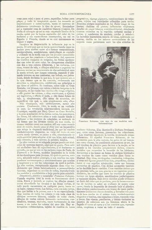 LAMINA ESPASA 35834: Francisco Rabanne