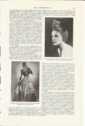 LAMINA ESPASA 35829: Vestido de noche y turbante, años 40