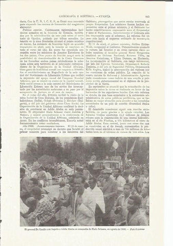 LAMINA ESPASA 35816: De Gaulle en Abdis Abeba en 1966