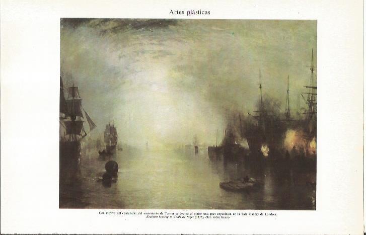 LAMINA ESPASA 35974: Keelmen heaving in Coats by night, por Turner