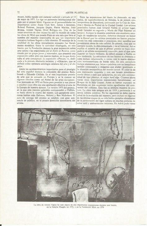 LAMINA ESPASA 35973: Obra de Antoni Tapies