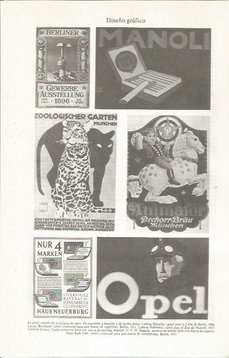 LAMINA ESPASA 36011: Carteles de Alemania de diseño de principios del siglo XX
