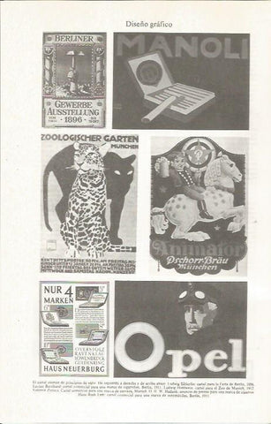 LAMINA ESPASA 36011: Carteles de Alemania de diseño de principios del siglo XX