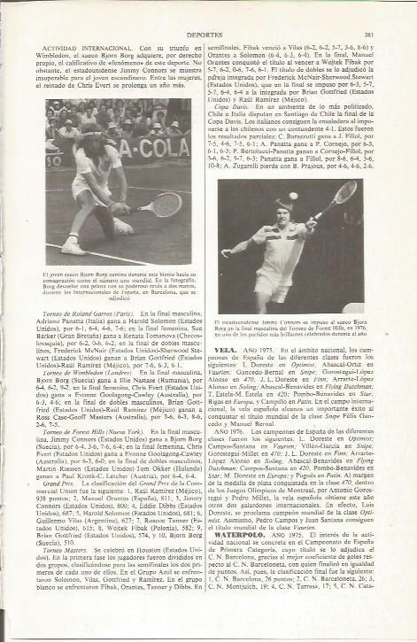LAMINA ESPASA 36006: Bjon Borg y Jimmy Connors