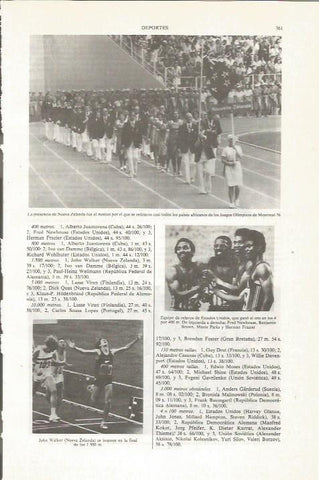 LAMINA ESPASA 36001: Desfile del equipo de Nueva Zxelanda en los Juegos Olimpicos de Montreal 76