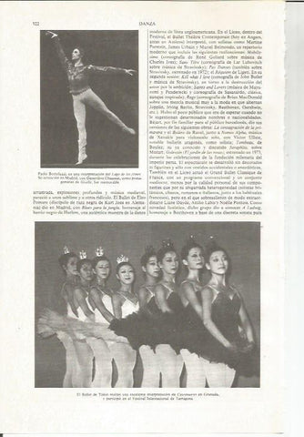 LAMINA ESPASA 35994: Paolo Bortuluzzi en El Lago de los cisnes y el Ballet de Tokio