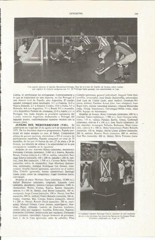LAMINA ESPASA 36000: Partido Barcelona - Voltrega de hockey sobre patines 