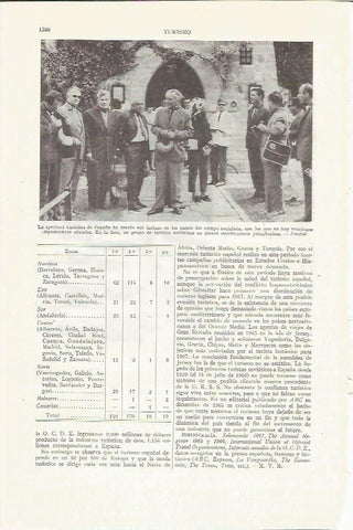 LAMINA ESPASA 35956: Turistas de la Union Sovietica en Pamplona