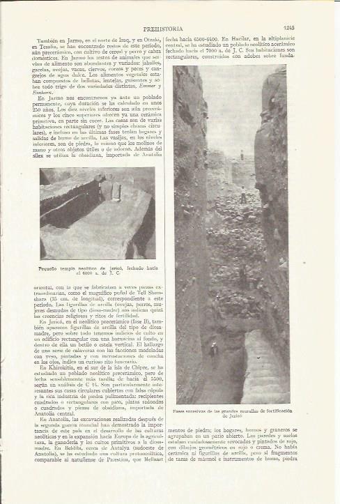 LAMINA ESPASA 35924: Templo neolitico y murallas de Jerico