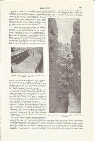 LAMINA ESPASA 35924: Templo neolitico y murallas de Jerico