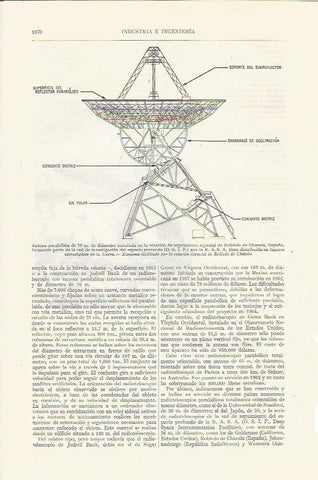 LAMINA ESPASA 35919: Antena parabolica de Robledo de Chavela, Madrid