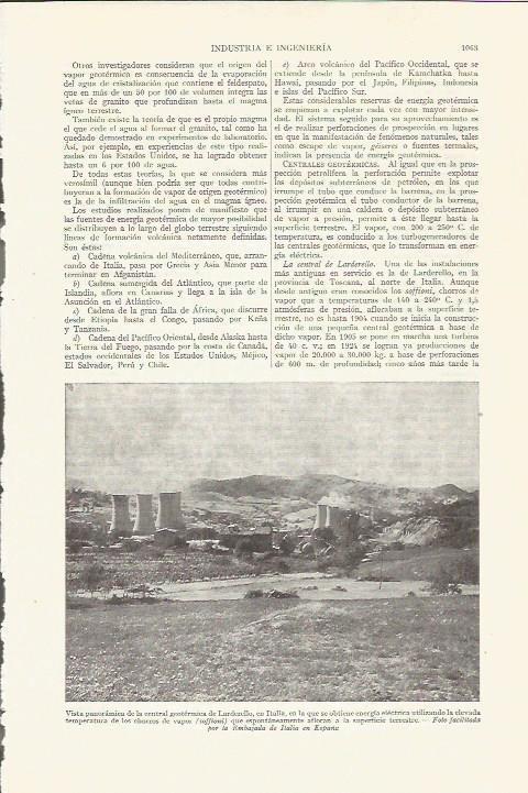 LAMINA ESPASA 35917: Central geotermica de Larderello, Italia