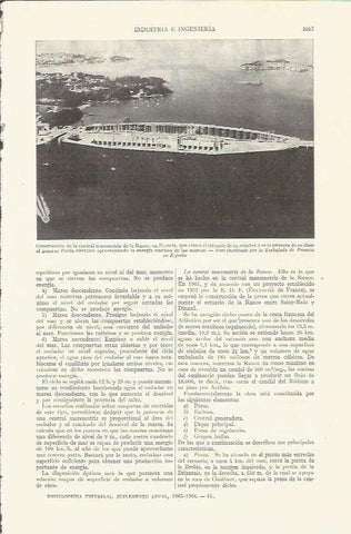 LAMINA ESPASA 35914: Construccion de la central de la Rance, Francia