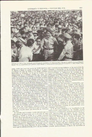 LAMINA ESPASA 35908: El general Nguyen Kianh Thi en Hue en 1966