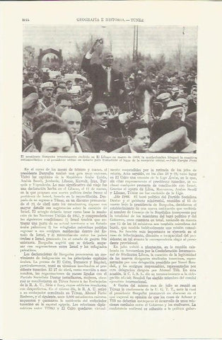 LAMINA ESPASA 35899: El presidente Burguiba de Tunez en visita al Libano en 1965