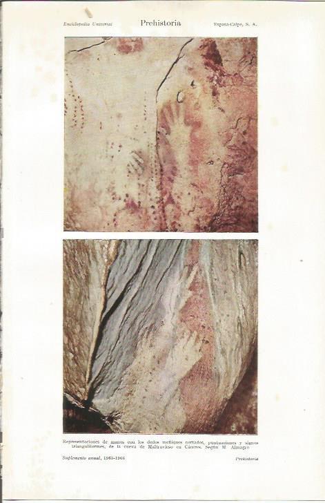 LAMINA ESPASA 35926: Pinturas de la cueva de Maltravieso, Caceres