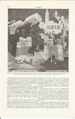 LAMINA ESPASA 35954: Cartel turistico de Marruecos