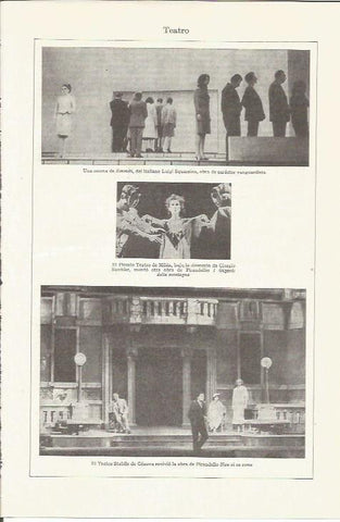 LAMINA ESPASA 35951: Escena de teatro italiano: Emmeli, I Giganti della montagna y Non si sa come