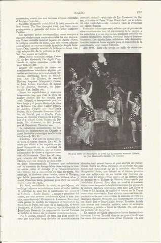 LAMINA ESPASA 35948: Escena del musical Cabaret en 1966