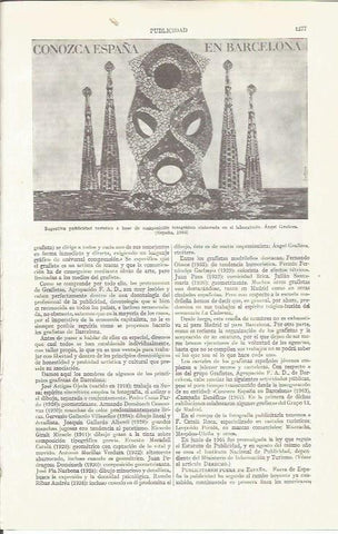 LAMINA ESPASA 35932: Cartel publicitario de Barcelona de 1964