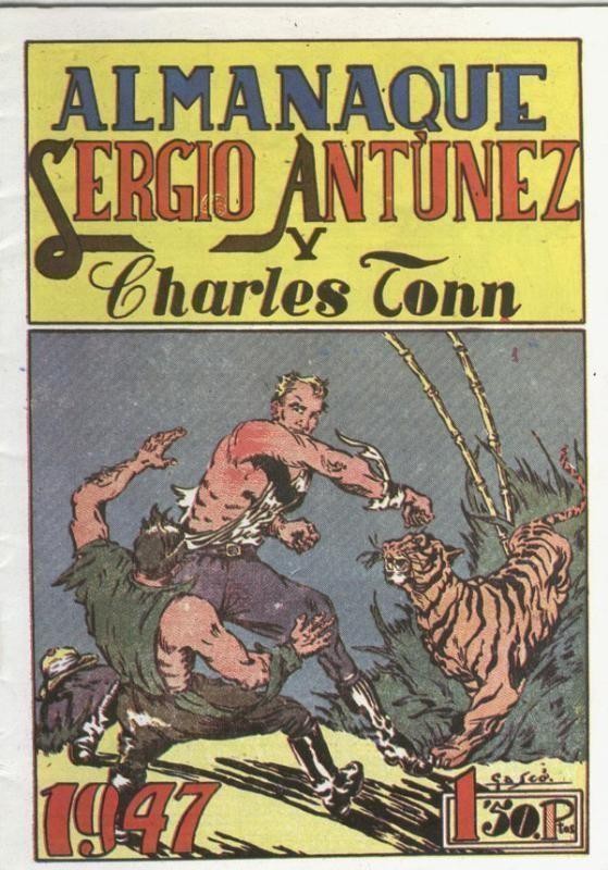 Sergio Antunez y Charles Tonn, facsimil,  almanaque 1947