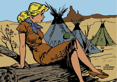 Poster DIN 4 numero 0028: Ana novia de Apache, serie Clasicos Españoles