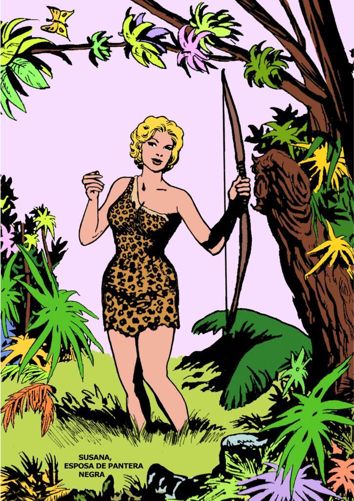 Poster DIN 4 numero 0050: Susana esposa de Pantera Negra, serie Clasicos Españoles 