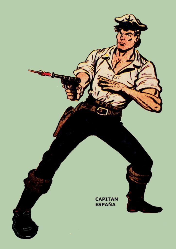 Poster DIN 4 numero 0166: Capitan España, serie Clasicos Españoles