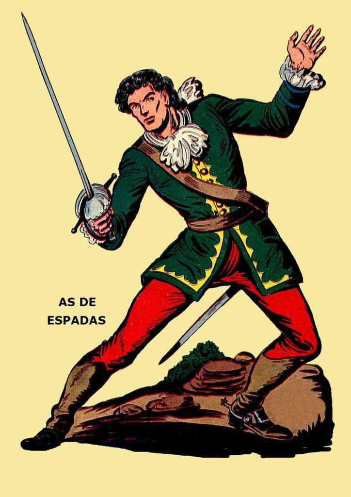 Poster DIN 4 numero 0165: As de Espada, serie Clasicos Españoles