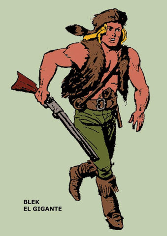 Poster DIN 4 numero 0169: Blek el gigante, serie Clasicos Españoles