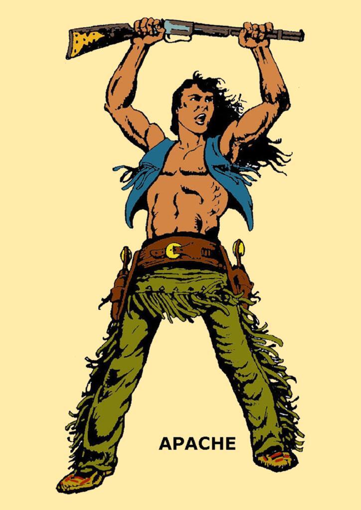 Poster DIN 4 numero 0172: Apache, serie Clasicos Españoles