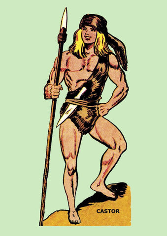 Poster DIN 4 numero 0177: Castor de Manuel Gago, serie Clasicos Españoles