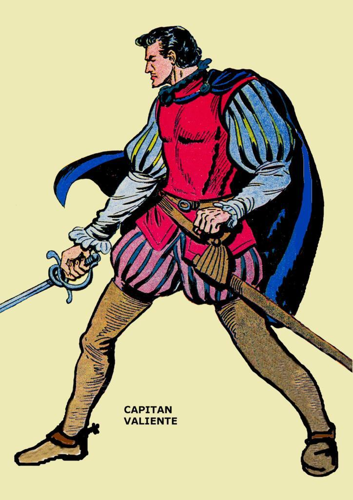 Poster DIN 4 numero 0179: Capitan Valiente de Manuel Gago, serie Clasicos Españoles