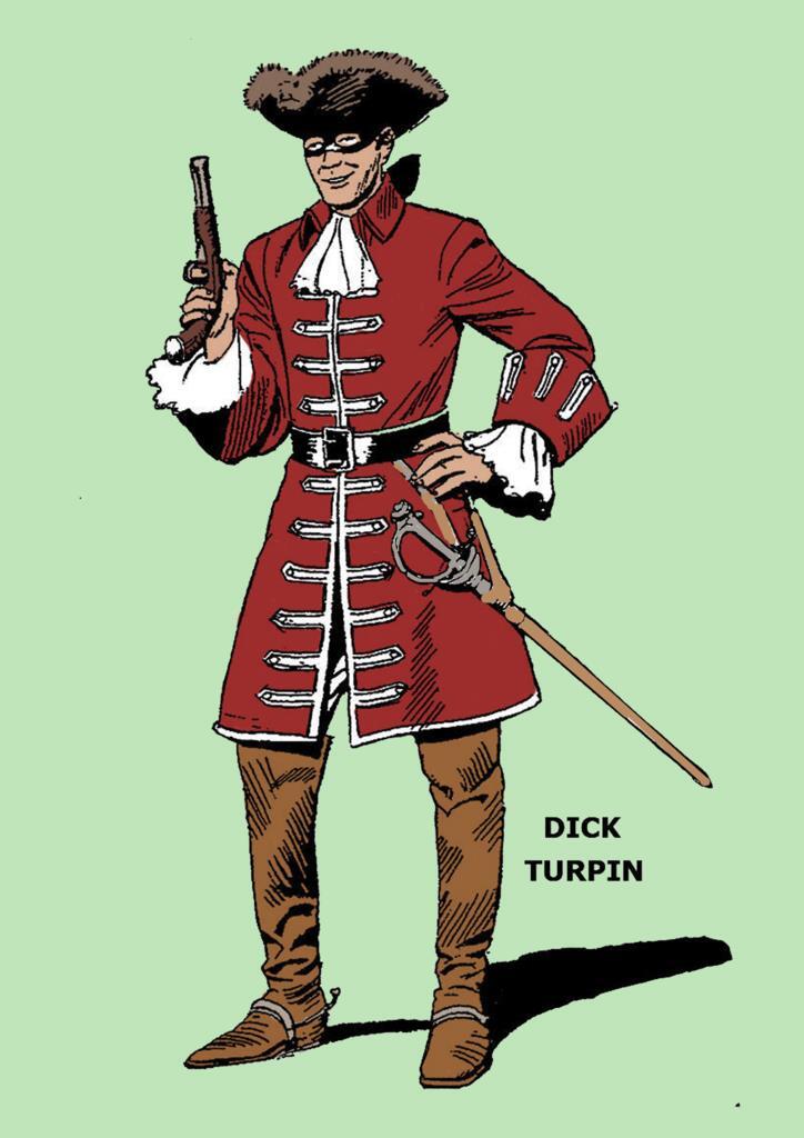 Poster DIN 4 numero 0188: Dick Turpin de Martin Salvador, serie Clasicos Españoles